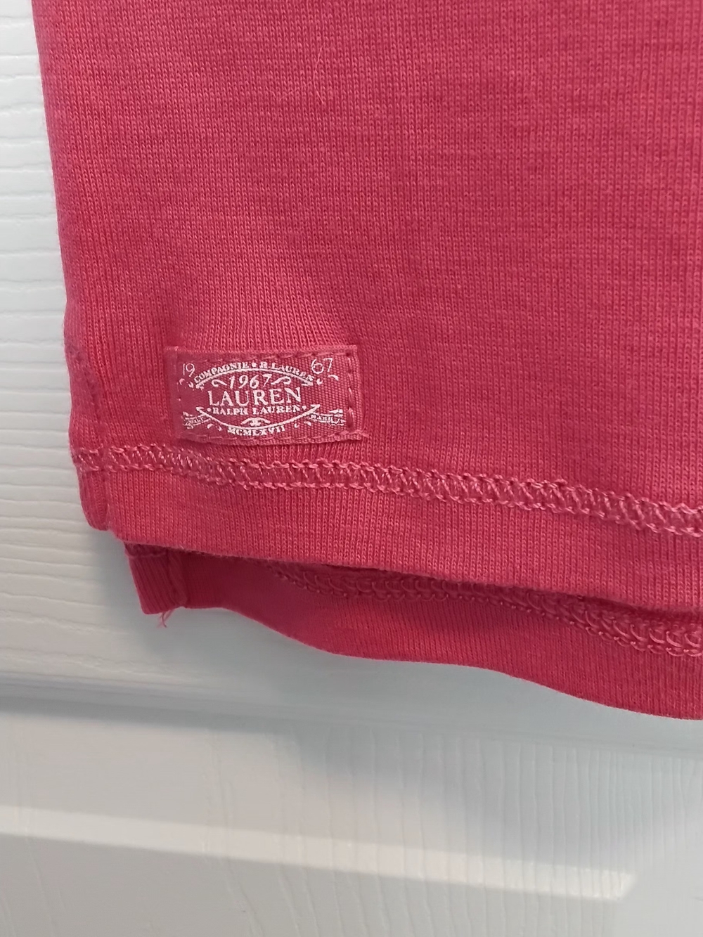 Ralph Lauren Pink Short Sleeve Button-Shoulder Tee Size M - Picture 5 of 5